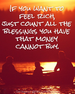 IF you want to feel RICH , Try this, We are blessed by Jesus that no ...