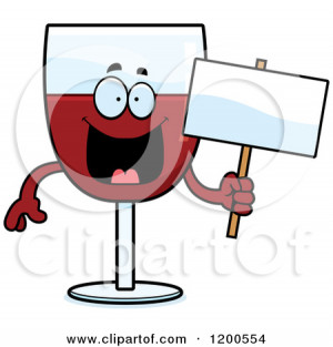 Alcohol Glass Clipart Red wine glass character