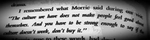 Tuesdays With Morrie Quotes I took tuesdays with morrie