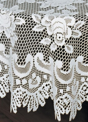 Oval Lace Tablecloth