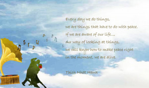 MANNAM Peace] Thich Nhat Hanh - peace quote