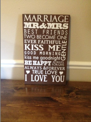 ... rules, love saying, wall art, wood and vinyl sign,marriage sayings