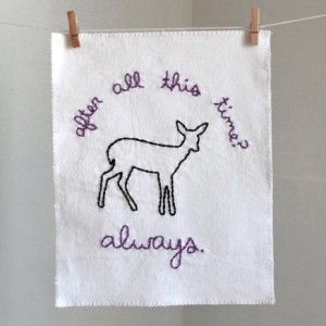 Embroidered Bookish Quotes: This unspeakably lovely patronus quote ...