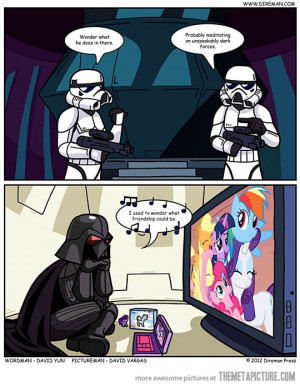 Funny photos funny Darth Vader My Little Pony