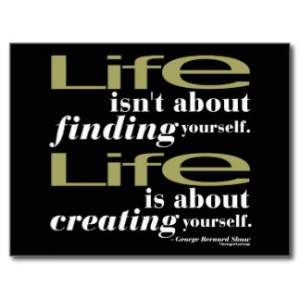 George Bernard Shaw Quote Postcard