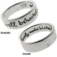 Sterling Silver Rings with Sayings