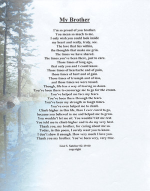 ... Inspirational Christian Poetry - Poems - My Brother My Siblings Quotes
