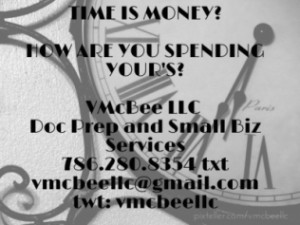 Time is money? how are you spending your's? vmcbee llc doc prep and ...