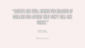 Agents are still asking for millions of dollars for actors that don't ...