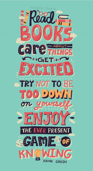 Hank Green Quotes - Lettering Series
