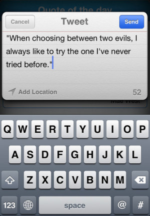 Quote Of The Day for Twitter Released for iPhone