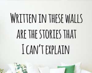 One direction 1D Wall Decal Quote - The Story of my Life Song Lyrics ...