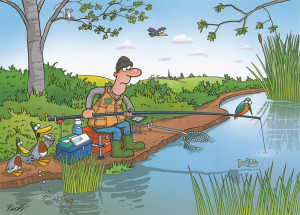 Greetings Card - Fishing Funny