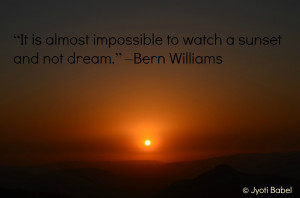 Thought of the Day ~ Hues of Sunset