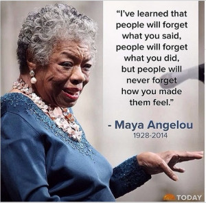 Maya Angelou celebrated on Instagram