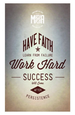 Art Prints Motivational Print - Have faith, Learn from failure, Work ...