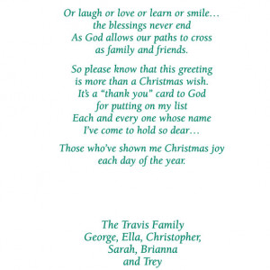 spiritual christmas card sayings