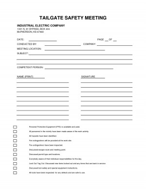safety meeting forms source http pic2fly com osha weekly safety ...