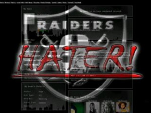 Raider Hater - Gotham MySpace Layout Preview