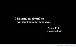 Marco Polo Quotes