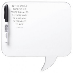 Determined Woman Inspirational Quotes Whiteboard Dry-Erase Boards