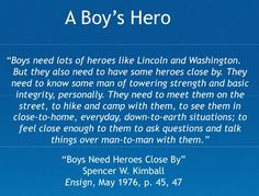 love this quote. I found it while studying Cub Scout training. So ...