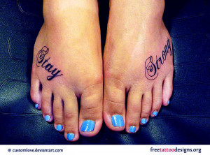 Stay Strong Quote Tattoos Foot tattoos
