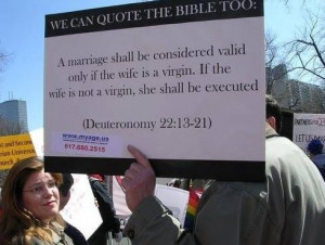 We Can Quote the Bible too.