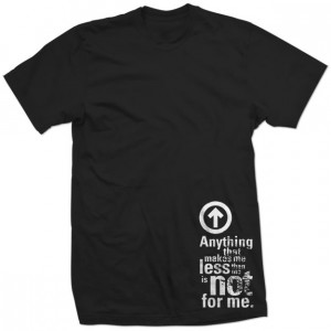 Details about ABOVE THE INFLUENCE QUOTE drug free school smoke SHIRT