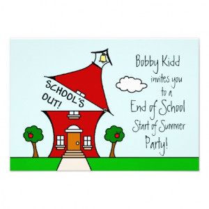 End of School / Start of Summer Party Invite from Zazzle.com