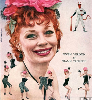 Actress Gwen Verdon appearing in the musical 