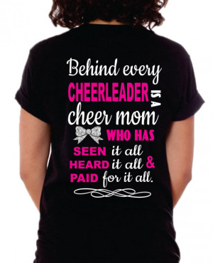 Cheer Mom Shirt, Cheer Mom T-Shirt, Behind every Cheerleader