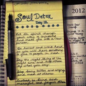 Soul Detox - Day 12! {Work hard so that you have something to give ...