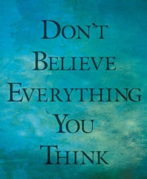 Don't Believe Everything You Think!