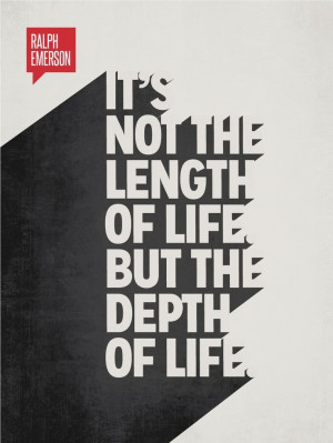 ... Quotes Lifequot, Typography Quotes, Typography Design, Ralph Emerson