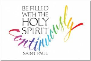 Holy Spirit, Ephesians 5:18, Calligraphy Art Plaques, Inspirational ...