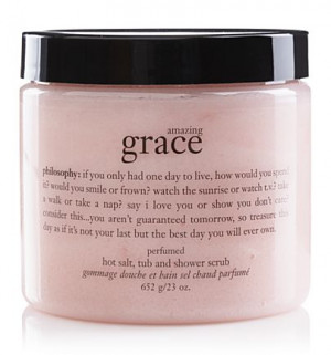 Philosophy's.....Amazing Grace perfumed hot salt scrub.