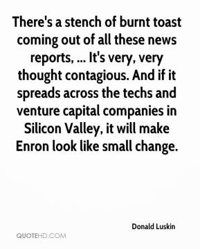 Donald Luskin - There's a stench of burnt toast coming out of all ...