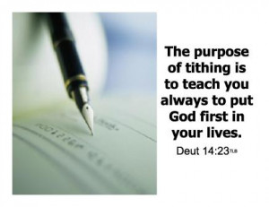 Tithes and Offerings Bible Verse