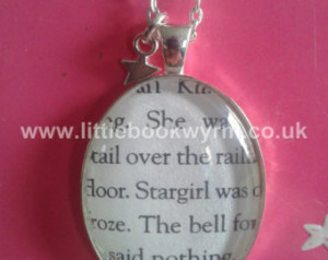 Popular items for book quote necklace