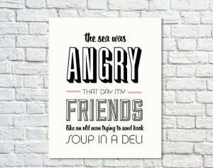 Typography Print, Seinfeld Quote, George Costanza, Wall Decor, Black ...