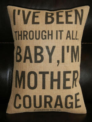 Subway Art Mother Courage Elizabeth Taylor by PolkadotApplePillows, $ ...