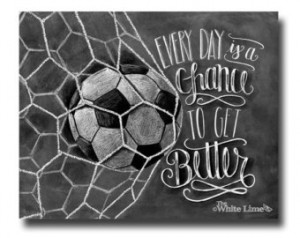 Soccer Art, Soccer Decor, Inspirational Quote, Motivational Quote ...