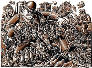 Palmer Raids Political Cartoon