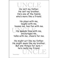 Quotes About Uncles | Uncle Scrapbook Stickers | Quotes & Stickers for ...