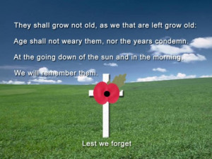 Remembrance Day 2013 — Monday, November 11