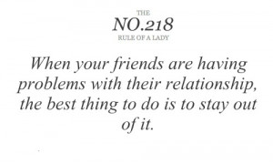 When your friends are having problems with their relationship, the ...