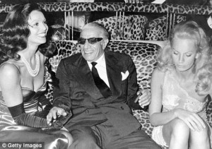 The accused: Tycoon Aristotle Onassis and glamorous friends at a party ...