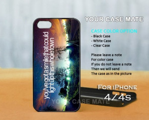Spirit Quote on Galaxy sweet cute, iPhone 4/4S Black Case Cover ...