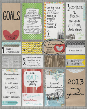 New Year's Resolutions: 2013- My Year